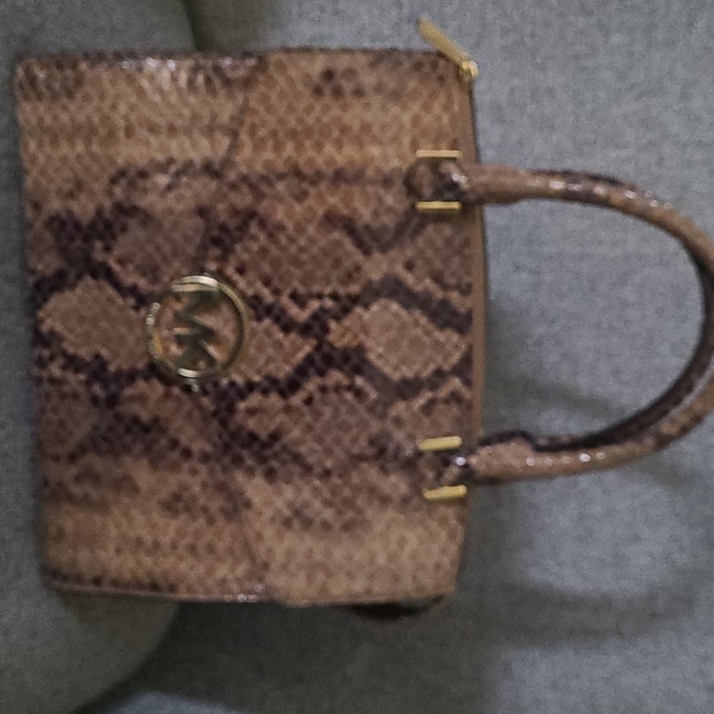 Authentic Michael Kors Python Bag - image 1